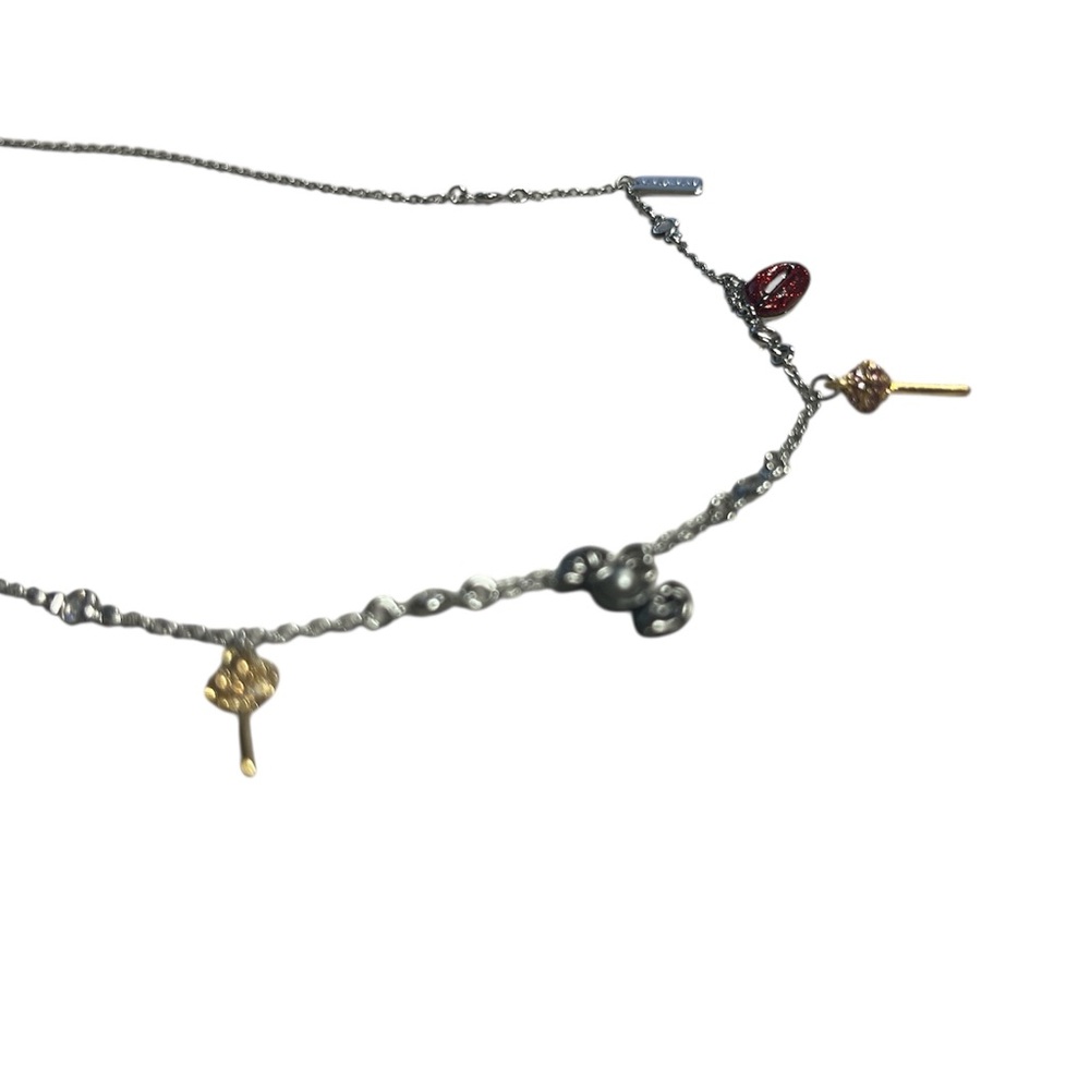 Coach Silver Necklace with Red and Gold Charms - Picture 4 of 5